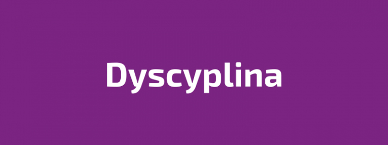 Read more about the article DYSCYPLINA